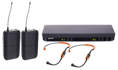Dual Channel Headworn Wireless System (Dual Analog System) 863-865 MHz