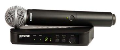 Shure BLX24E/SM58-H8E - Handheld Wireless System (Analog System) 518-542 MHz (BE)
