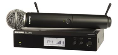 BLX24RE/SM58-H8E - Handheld Wireless System (Rack Mount Version) 518-542 MHz (BE)