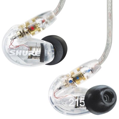 Shure SE215-CL-EFS - écouteurs … isolation phonique, transparent