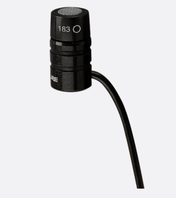 Shure WL183 - Lavalier microphone, interchangeable capsule, omni, TA4F