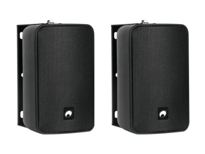 OMNITRONIC ODP-204 2 x 4" Wall Speakers with Mount 40 W RMS Black