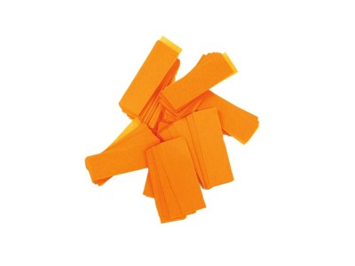 TCM FX Slowfall Confetti rectangular 55x18mm, neon-orange, uv active, 1kg