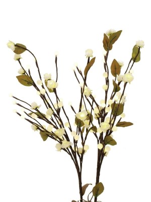 EUROPALMS Camellia bow, with LEDs, white, 50cm