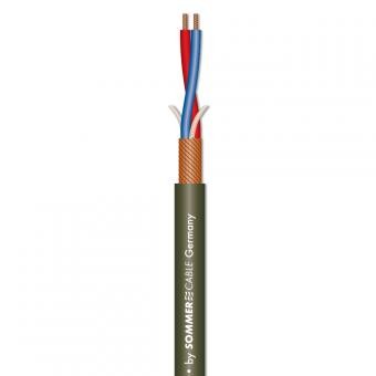 Microphone Cable Captain Flexible; 2 x 0,22 mmì; PVC  6,50 mm; olive green