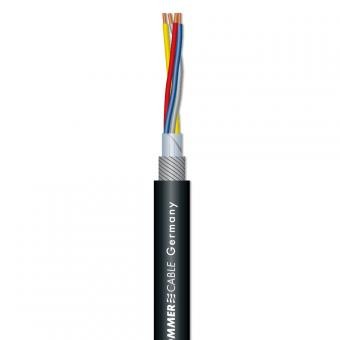 Microphone Cable SC-Square 4-Core MKII; 4 x 0,20 mmì; PVC  6,50 mm; black