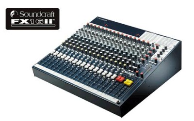 Soundcraft FX16II- 16ch mixer + Lex FX incl. RM !