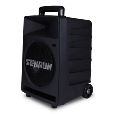 Senrun loud portable PA system 150 W 8", mp3 player, BT and 1 UHF handheld
