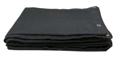 Pendrillon black cotton classified m-1 with blinders 6x3.5m high