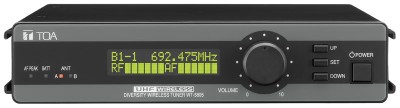 UHF Wireless Tuner, 64-ch, Space Diversity, Rack Mountable