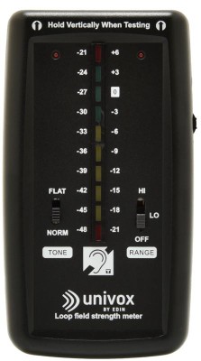 Field strength meter for commissioning of ring loops according to IEC 60118-4
