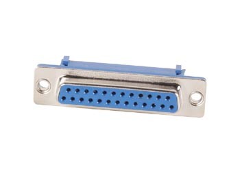 SUBD CONNECTOR FOR FLATCABLE, STRAIGHT, WITH FLANG