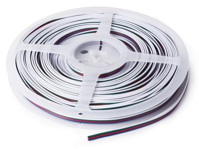 4-CONDUCTOR RGB WIRE FOR LED STRIPS (25 m) 4 x 0.33 mm²