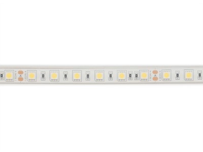 FLEXIBELE LEDSTRIP - 1 CHIP RGB EN WIT 2700K - 60 LEDs/m - 5 m - 24 V - IP68