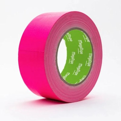 Megatape UT70 Fluor gaffa tape 25 mm x 25 mtr Pink