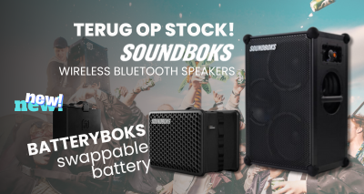BACK ON STOCK: speakers from Soundboks!
