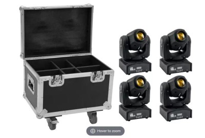 EUROLITE Set 4x LED TMH-17 Spot + Case with wheels
